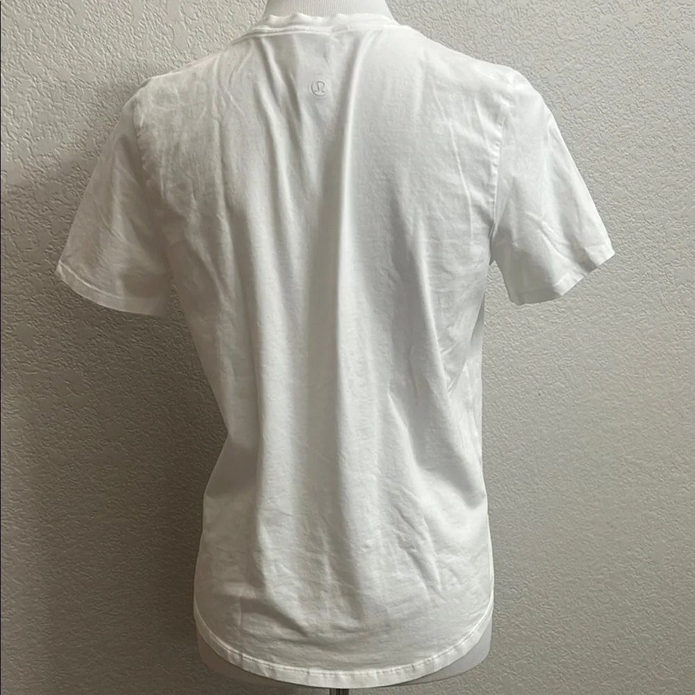 Lululemon White Short Sleeves Shirt
